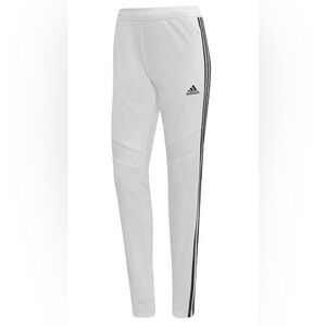 Adidas women’s small Tiro 19 white training pants